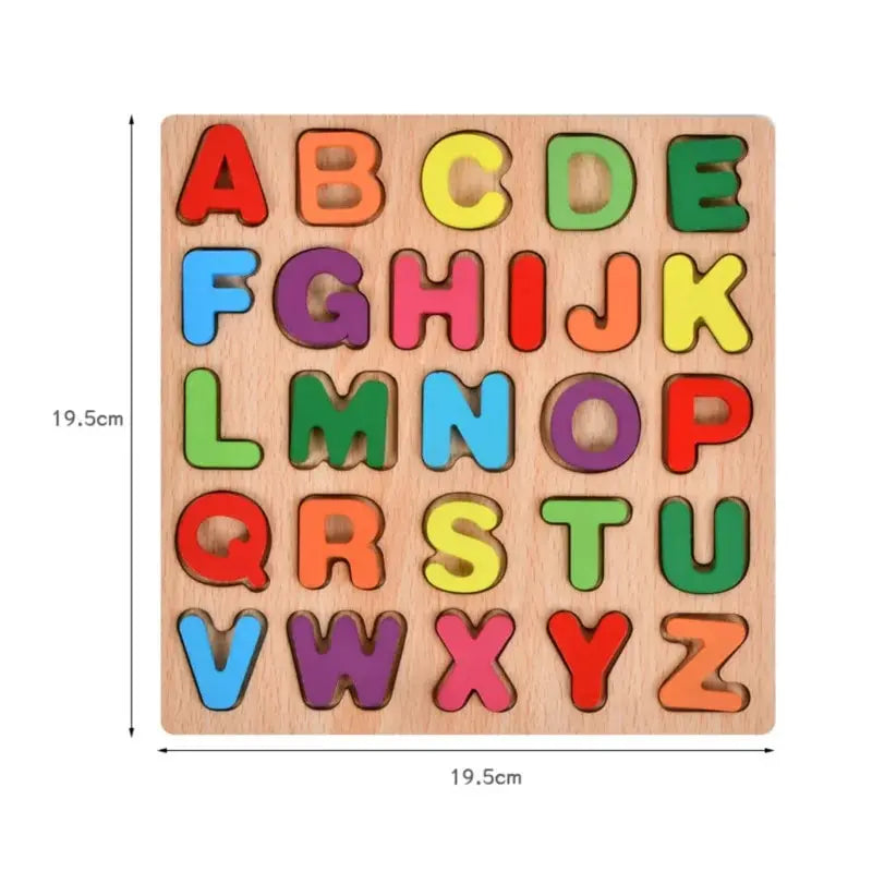 Alphabet Puzzles, Wooden Puzzles for Toddlers, ABC Shape Puzzles for Kids, Preschool Learning Activities, Gift for Girls Boys