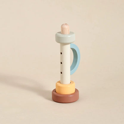 Montessori Wooden Toy Multicolor Xylophone Bell Beads Drum Column Musical Instrument Toy Kid Educational Musical Instrument Gift