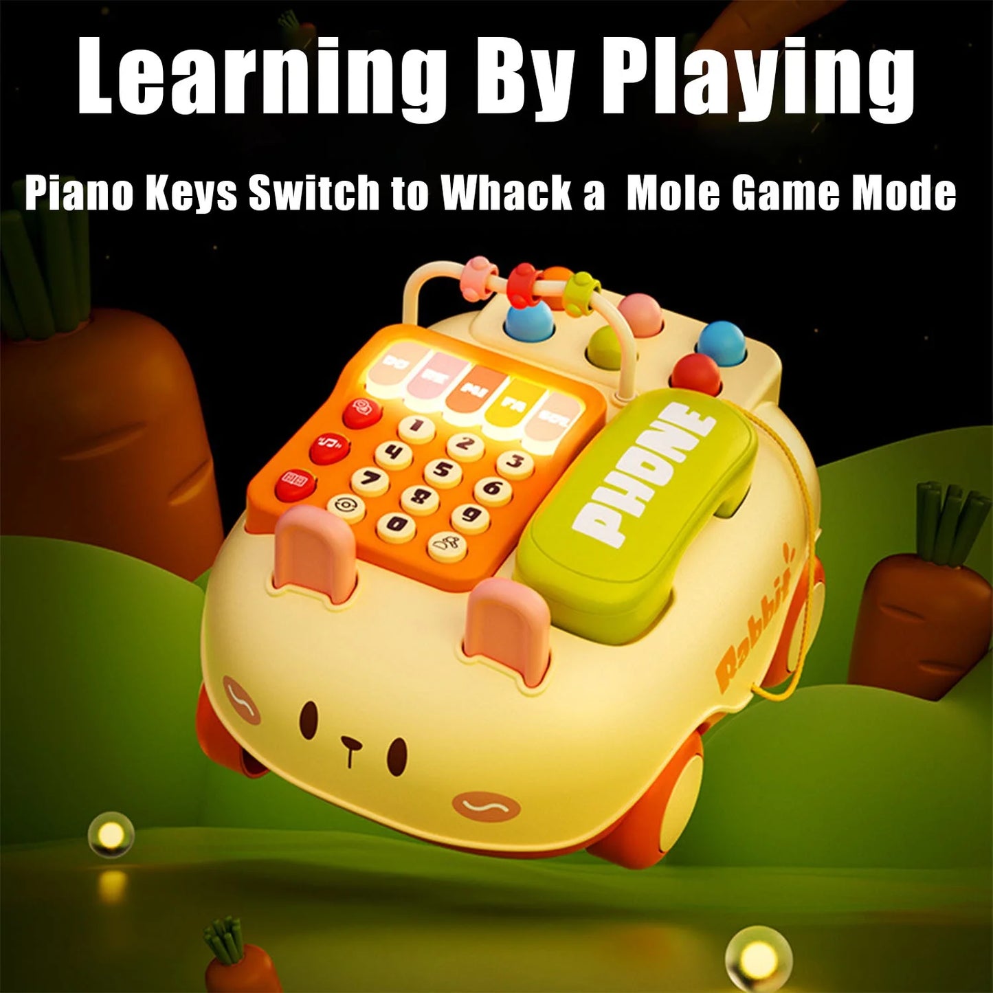 Toys for 1 Year Old, Baby Phone Toys, Infant Toys 6 to 12-18 Months, Early Toddler Education Toy Gift for 1 2 3 Year Old Boy Girl