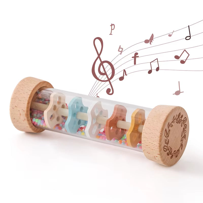 Montessori Wooden Toy Multicolor Xylophone Bell Beads Drum Column Musical Instrument Toy Kid Educational Musical Instrument Gift