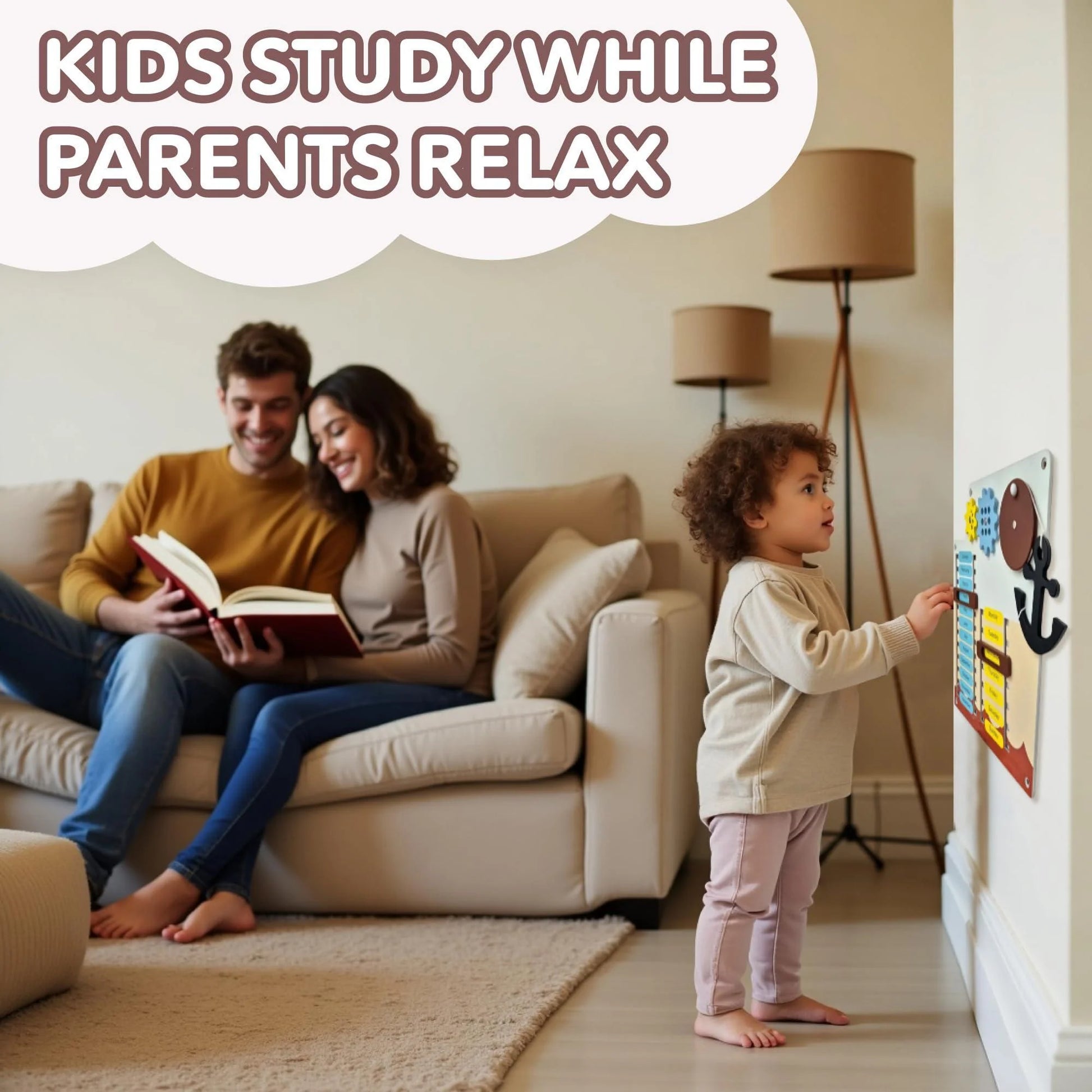 Cateam Sensory Wall Panel for Kids Activity Wall Busy Board for Toddlers and Preschoolers. 16In1 Learning Activity Center. Wooden Montessori Toys for Education and Early Development Ship