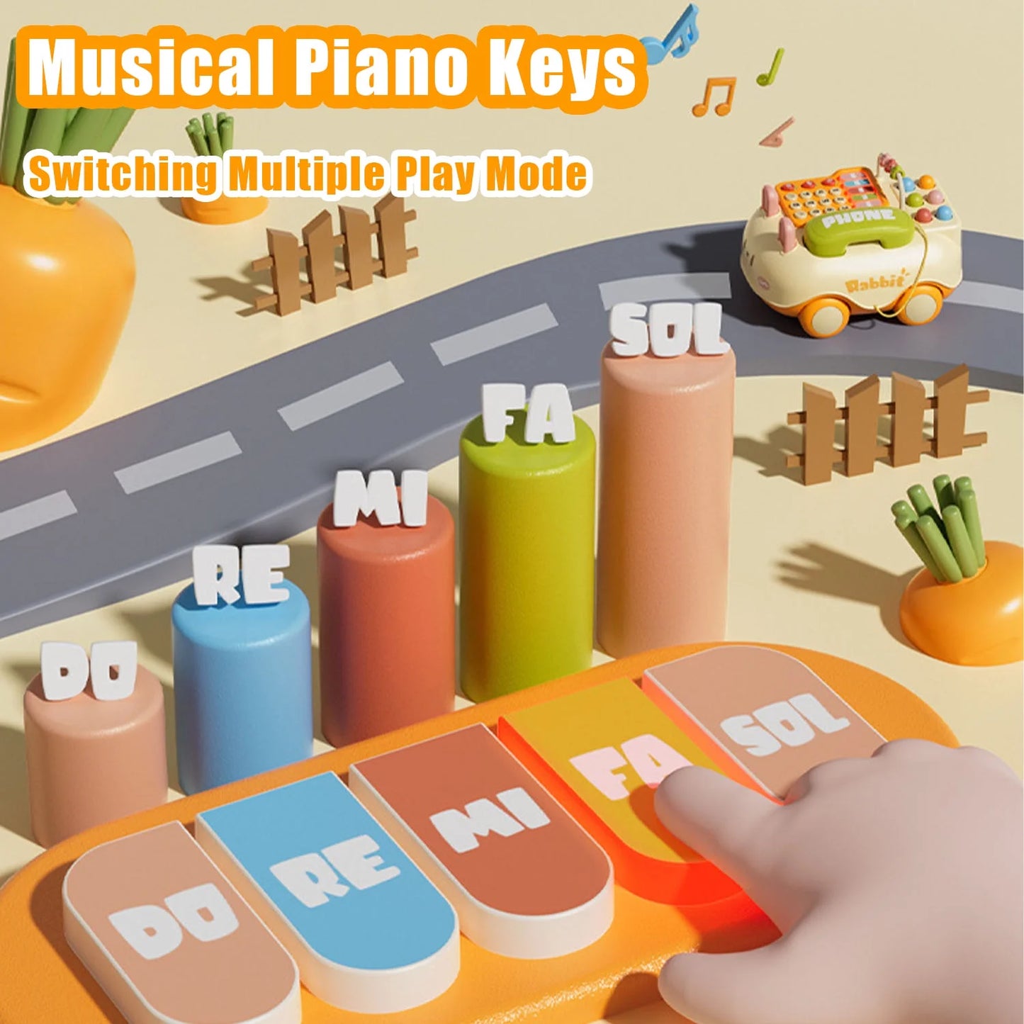 Toys for 1 Year Old, Baby Phone Toys, Infant Toys 6 to 12-18 Months, Early Toddler Education Toy Gift for 1 2 3 Year Old Boy Girl